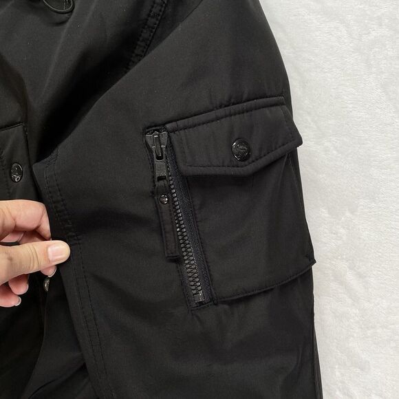 S13/NYC Winter Coat Womens Small puffer parka Faux Fur Hood lining penny lane - Picture 4 of 16